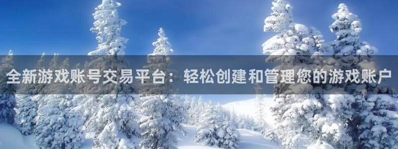 长征娱乐4招商：全新游戏账号交易平台：轻松创建和管理您的游戏